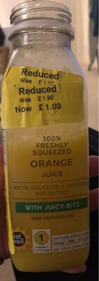 100% freshly squeezed orange juice