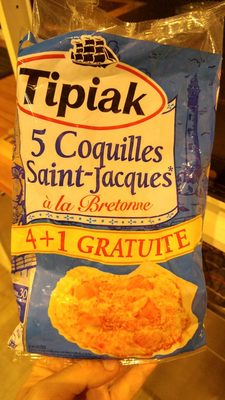 5 coquilles Saint-Jacques