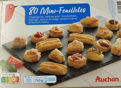 80 mini feuilletés