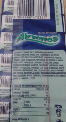 Airwaves menthol eucalyptus etuis x5