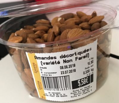 Amandes décortiquées