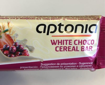 Barre cereales chcolat blanc canneberge - Aptonic