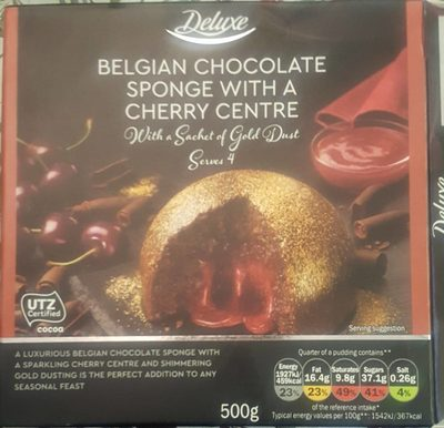 Belgian chocolate sponge