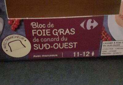 Bloc de foie gras de canard du sud-ouest