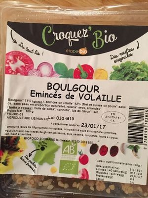 Boulgour Eminces De Volaille
