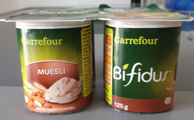 Carrefour Bifidus Lait Fermente Au Muesli, 4 Pack At 125g Each