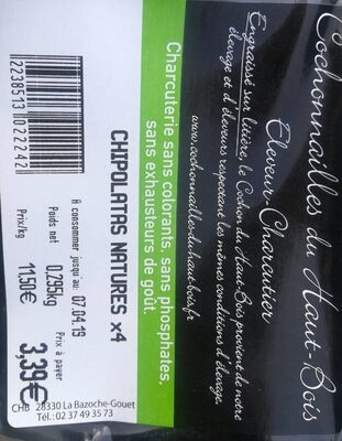 Chipolatas natures