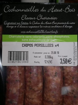 Chips persillees