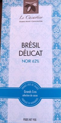 Chocolat Brésil délicat noir 62%