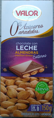 Chocolat lait amandes sans sucre ajouté