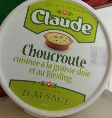 Choucroute cuisinés à la graisse d'oie et au riesling