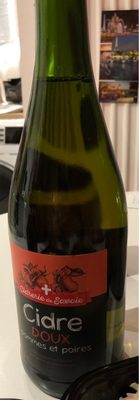 Cidre doux pommes et poires