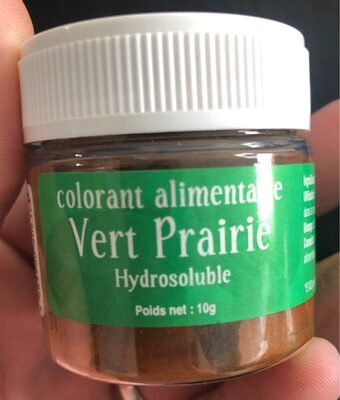 Colorant alimenraire vert prairie
