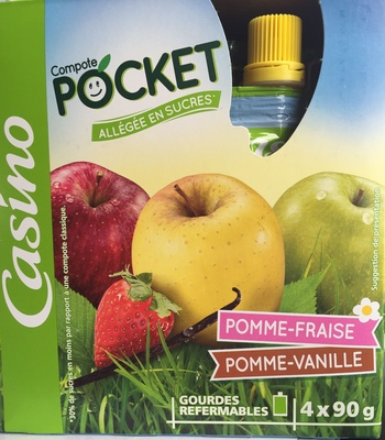Compote pocket Pomme-Fraise / Pomme-Vanille