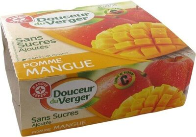 Compotes pomme mangue sans sucres ajoutés