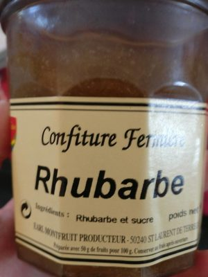 Confiture de rhubarbe artisanale NORMANDIE GOURMANDE