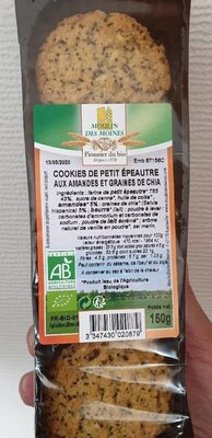 Cookies de petit épeautre aux amandes et graines de chia
