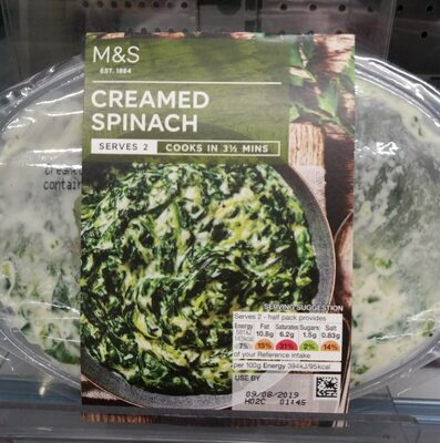 Creamed spinach