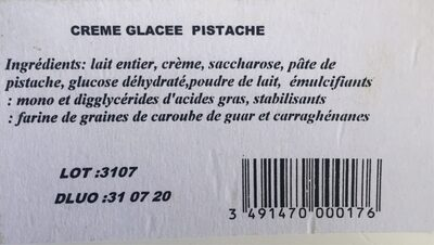Creme glacee pistache