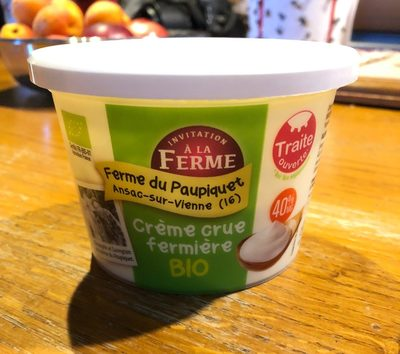 Crème crue fermière bio