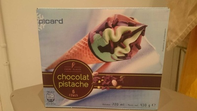 Crême glacée chocolat pistache