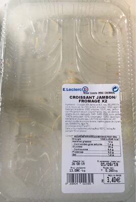 Croissant jambon fromage