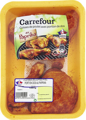 Cuisses de POULET avec portion de dos AU PAPRIKA