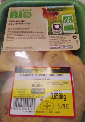 Cuisses poulet fermier plein air