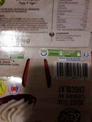 Delice de soja liégeois au chocolat