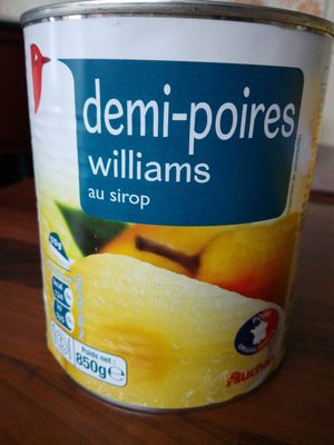 Demi-poires william au sirop