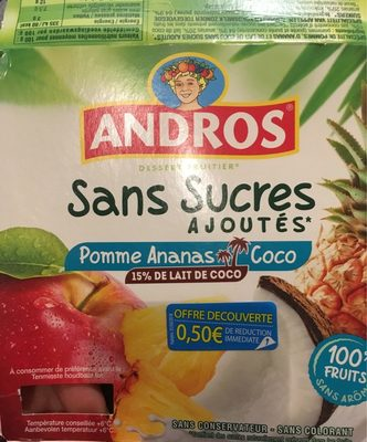 Dessert fruitier pomme ananas coco