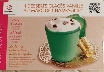 Desserts glacés vanille au Marc de champagne