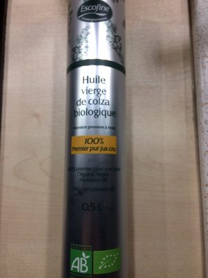 Escofine Huile Vierge De Colza Biologique - Flacon