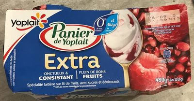 EXTRA Yaourts Framboise Grenade Panier de Yoplait 