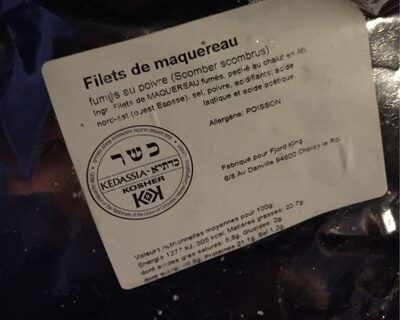 Filet de maquereau fume