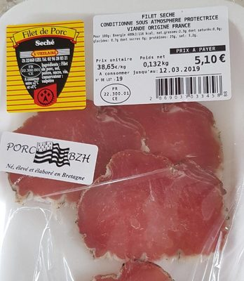 Filet de porc séché