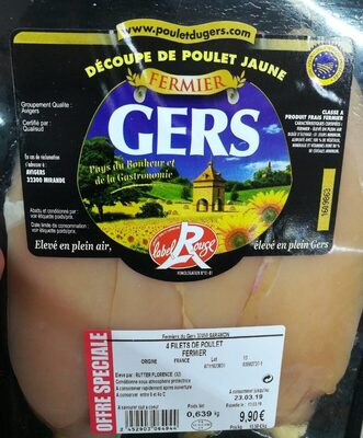 Filets de poulet fermier