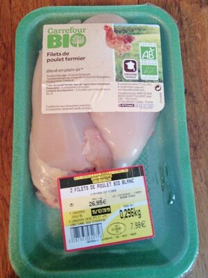 Filets de poulet fermier - Carrefour Bio