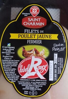 Filets de poulet jaune fermier
