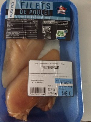 Filets de poulet