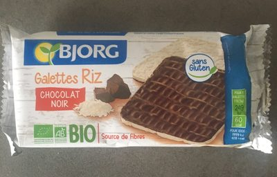 Galette riz chocolat noir