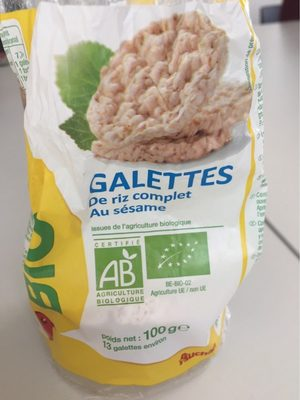 Galettes de riz complet au sesame