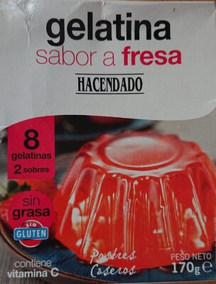 Gelatina sabor a fresa