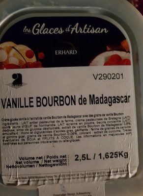 Glace Vanille bourbon de Madagascar