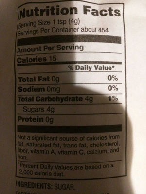 granulated pure sugar