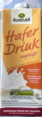 Hafer Drink Ungesüßt, Bio Getränk Auf Haferbasis