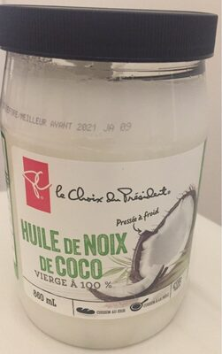 Virgin cold-pressed coconut oil