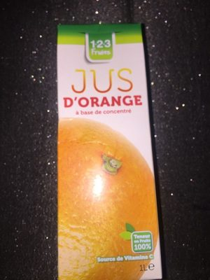 Jus d'orange à base de concentré
