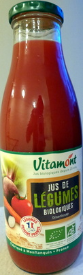 Jus de légumes biologiques