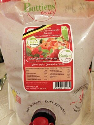 Jus de nos pommes et framboises